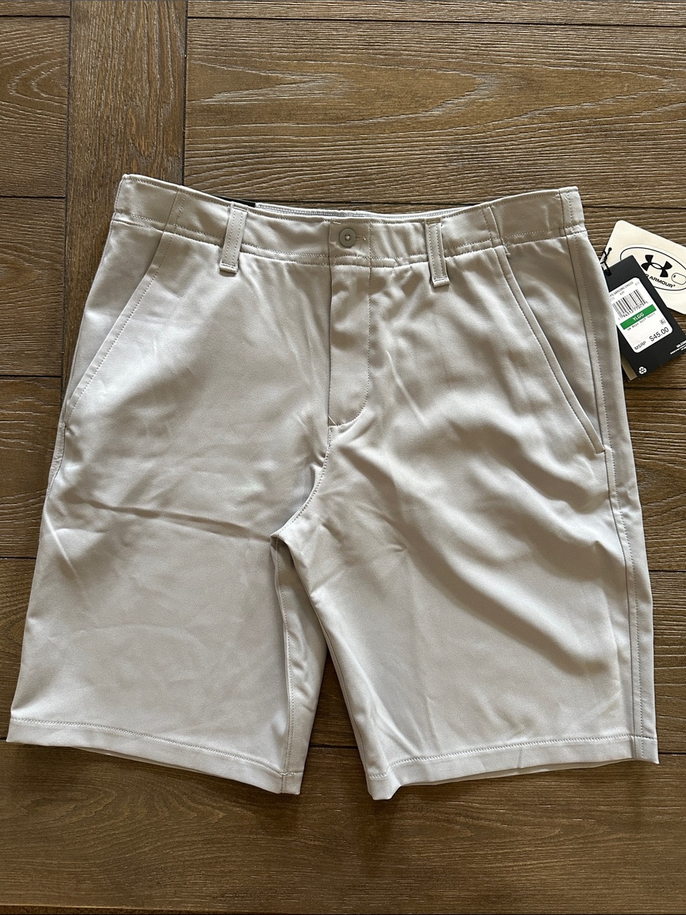 Under Armour Boy’s Light Gray Performance Golf Shorts